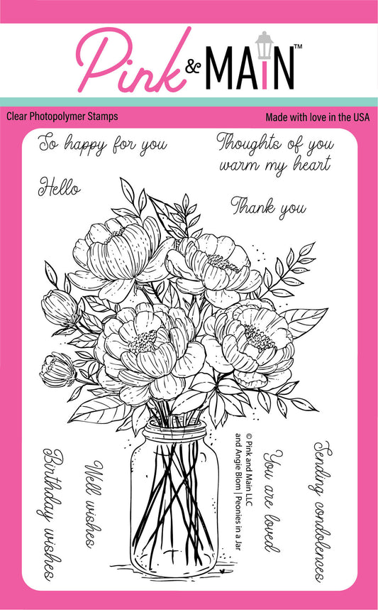 Jar of Peonies