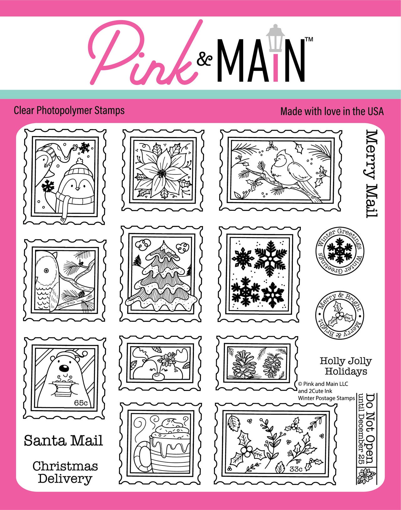 Winter Postage Stamps