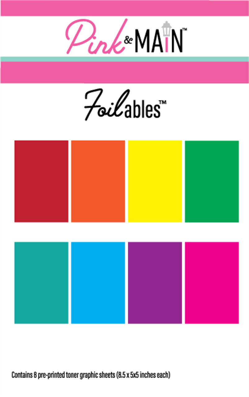 Rainbow Foilables Color Toner Sheets