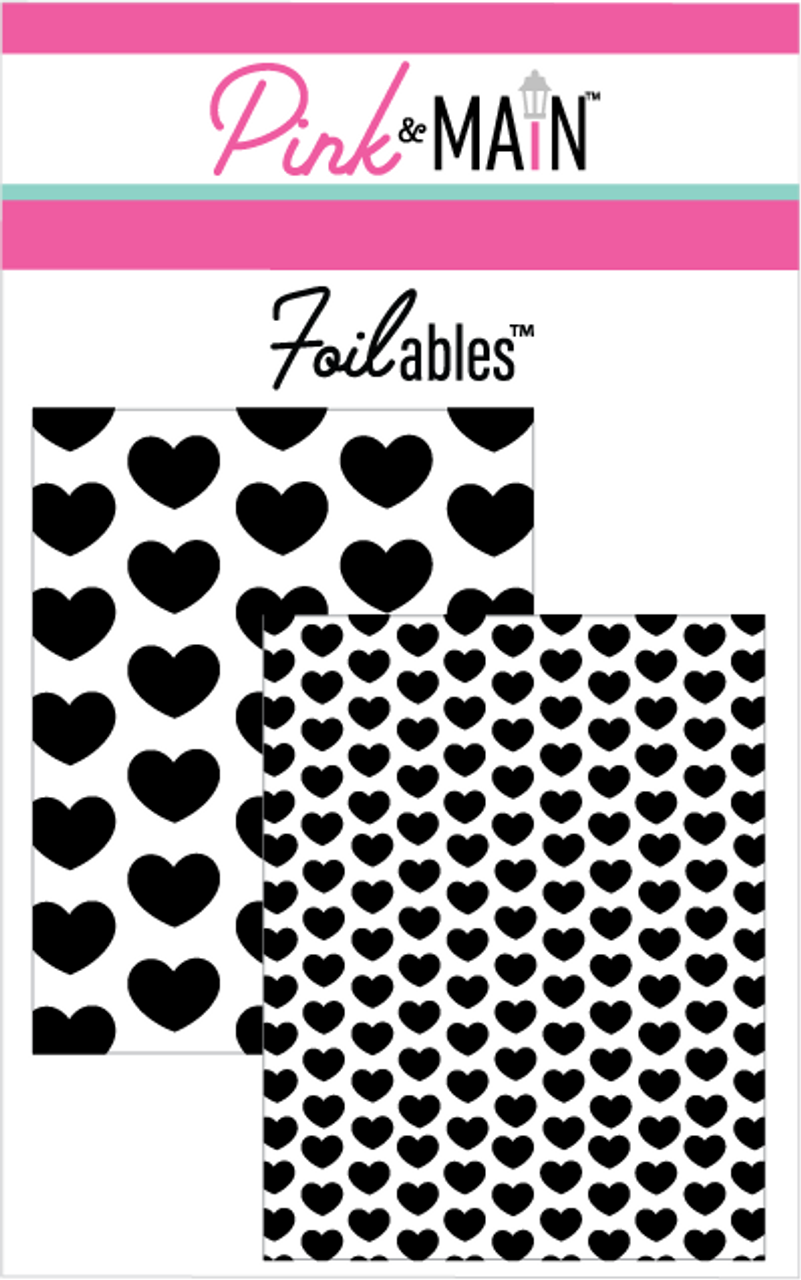 Polka Hearts Foilable Panels
