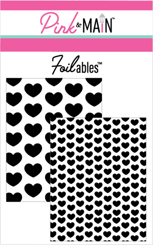 Polka Hearts Foilable® Panels