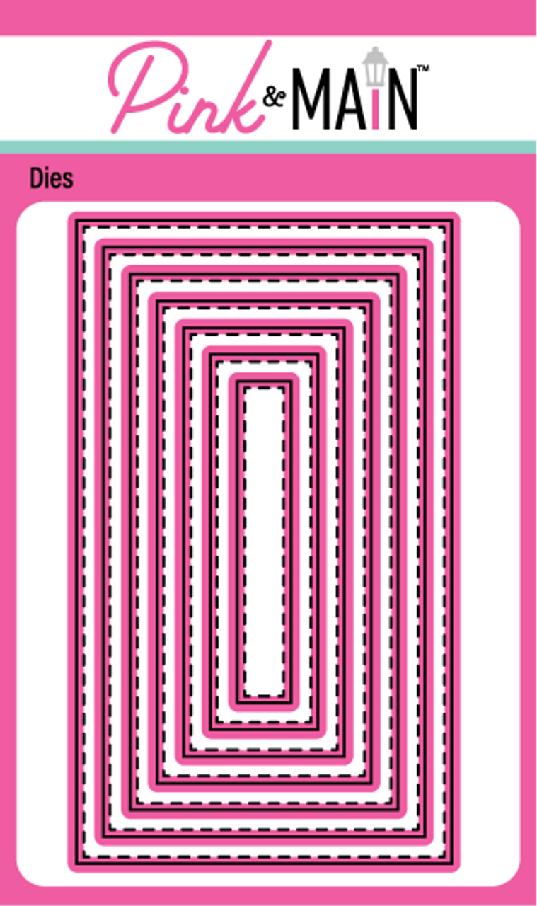 Stitched Mini Slim Rectangles Set 1 Dies