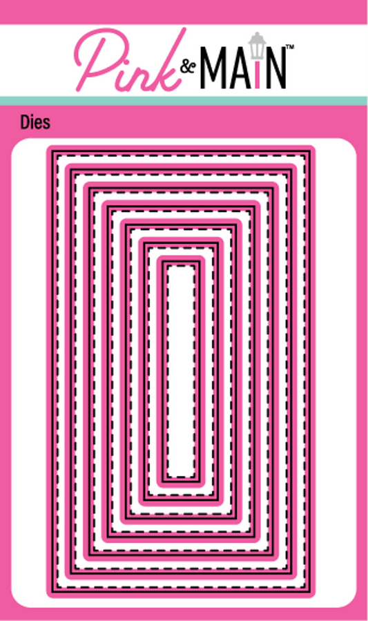 Stitched Mini Slim Rectangles Set 1 Dies
