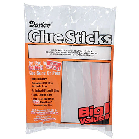 5/16" Hot Temperature Glue Sticks -  Darice