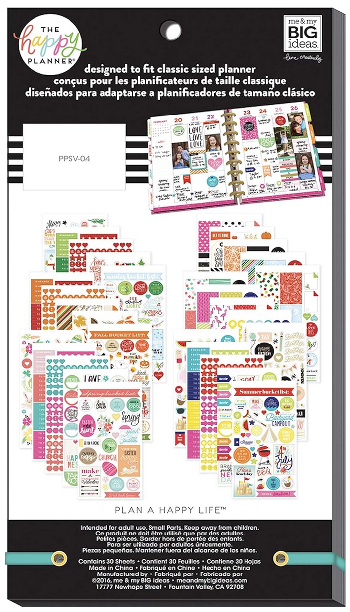 The Happy Planner Seasonal Sticker Book