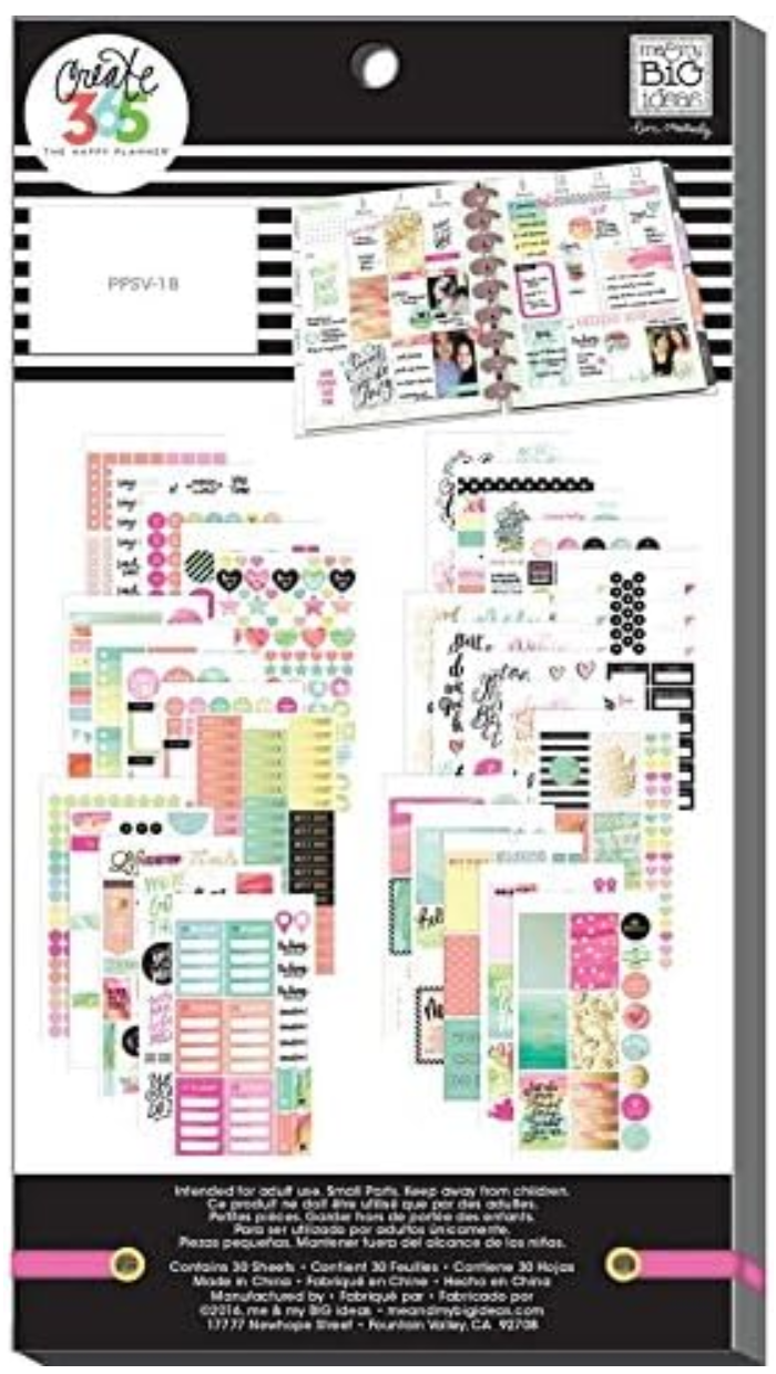 The Happy Planner Watercolor Sticker Book