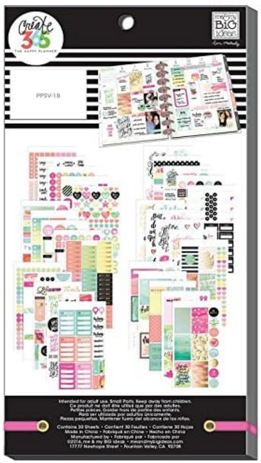 The Happy Planner Watercolor Sticker Book