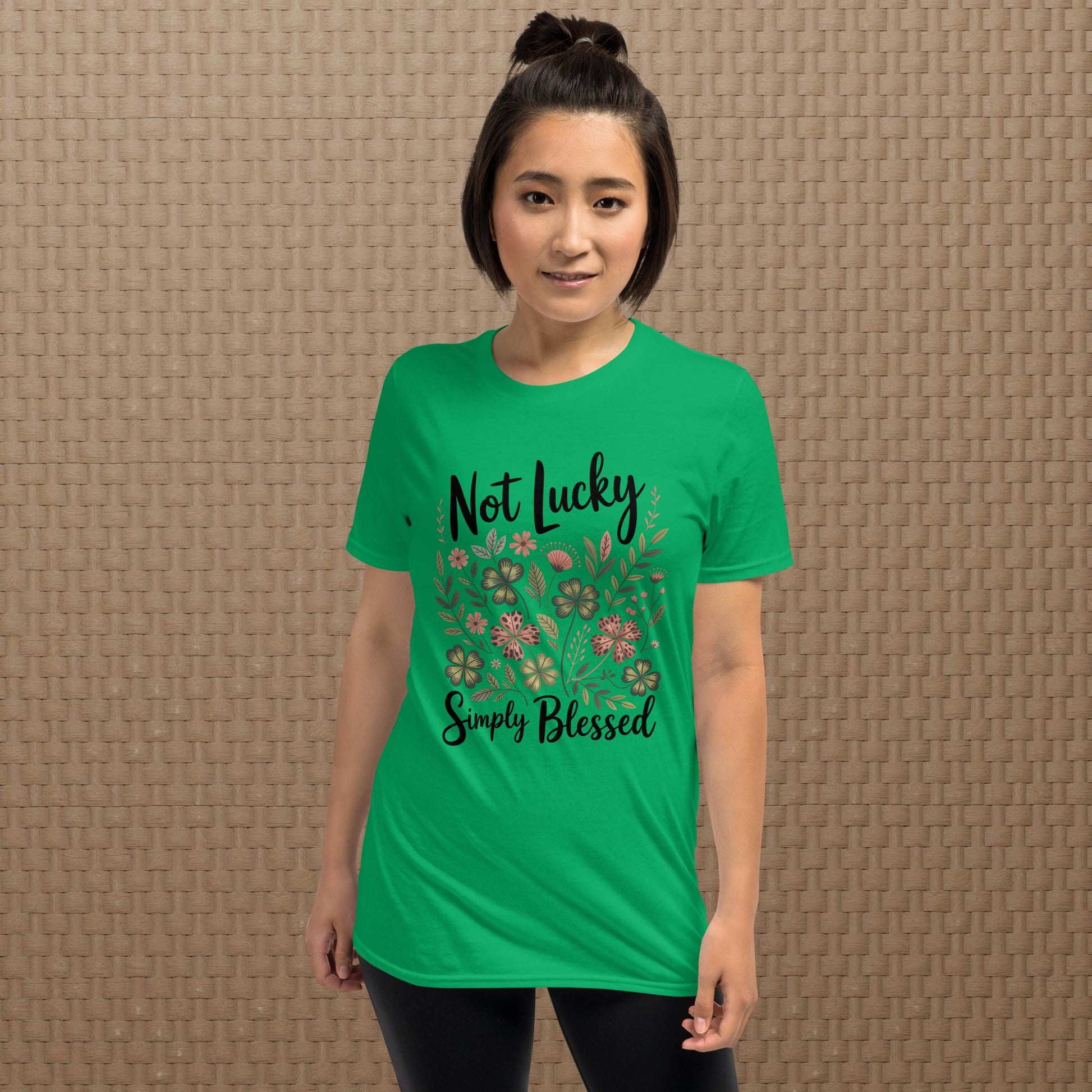 not lucky simply blessed floral