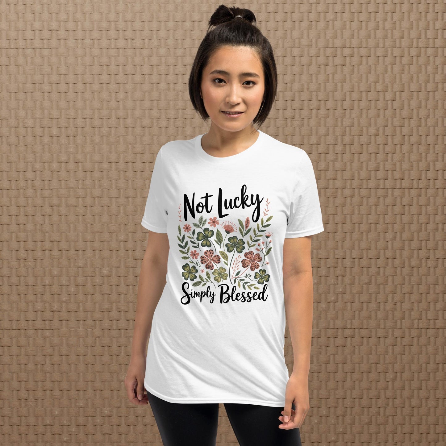 not lucky simply blessed floral