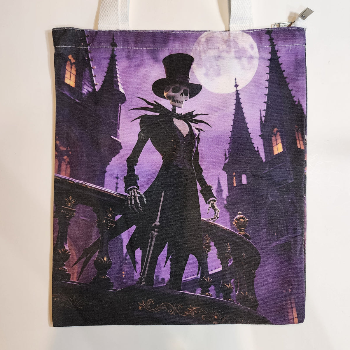 Jack's Stance - Canvas Tote Zipper Closure