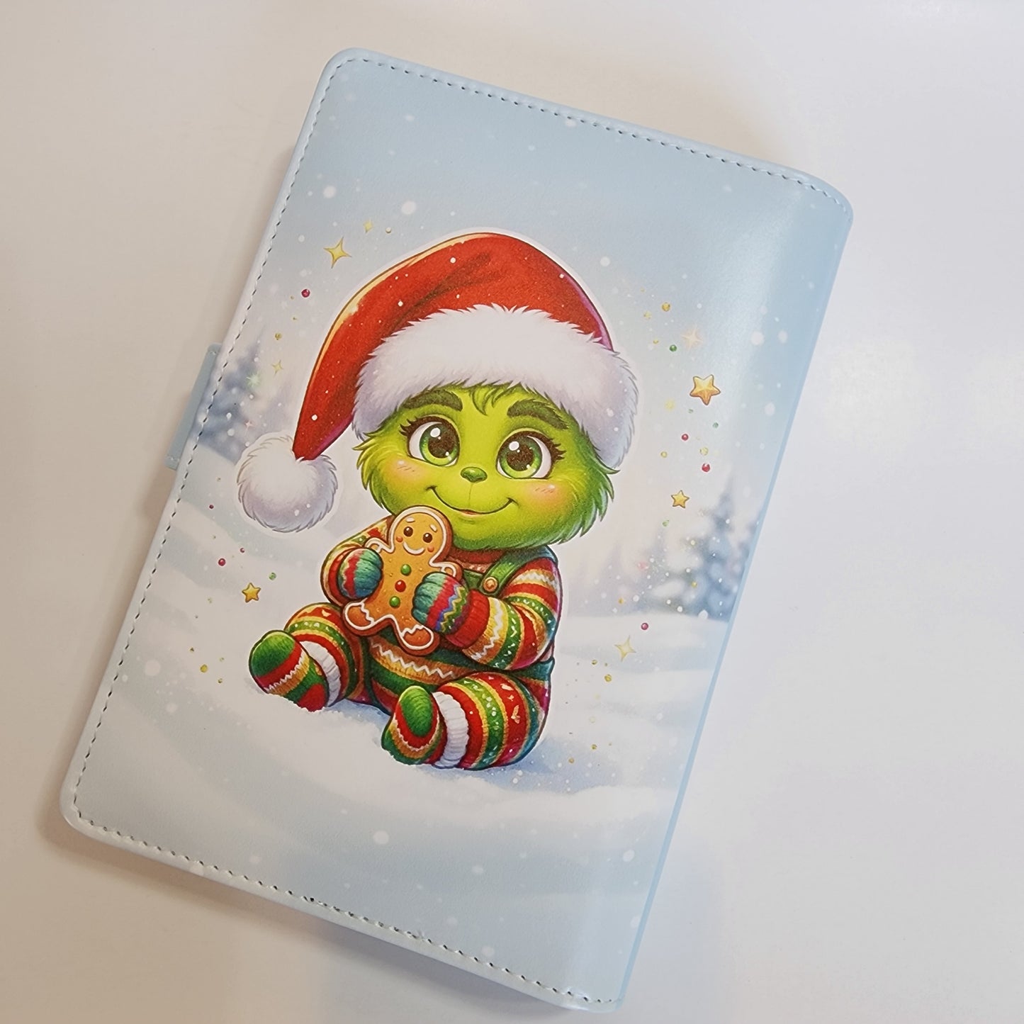 Baby Grinch with Gingerbread - A6 Binder