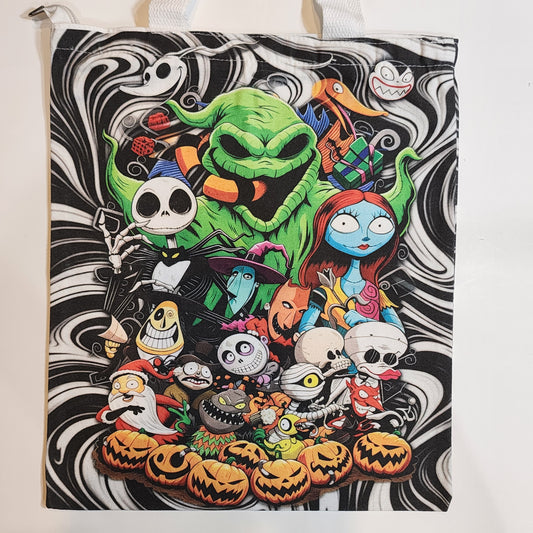 NBC Collage - Canvas Tote Zipper Closure