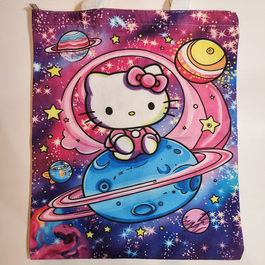 HK Saturn - Canvas Tote Zipper Closure