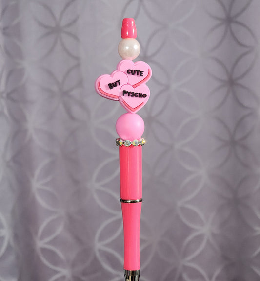 Cute But Pyscho Beaded Pen