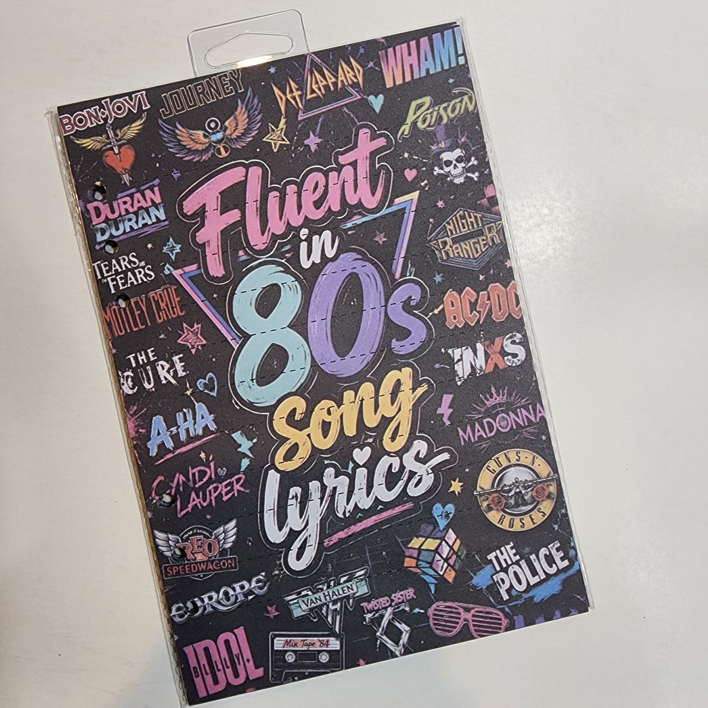 Fluent in 80s Song Lyrics - A5 Refill Paper