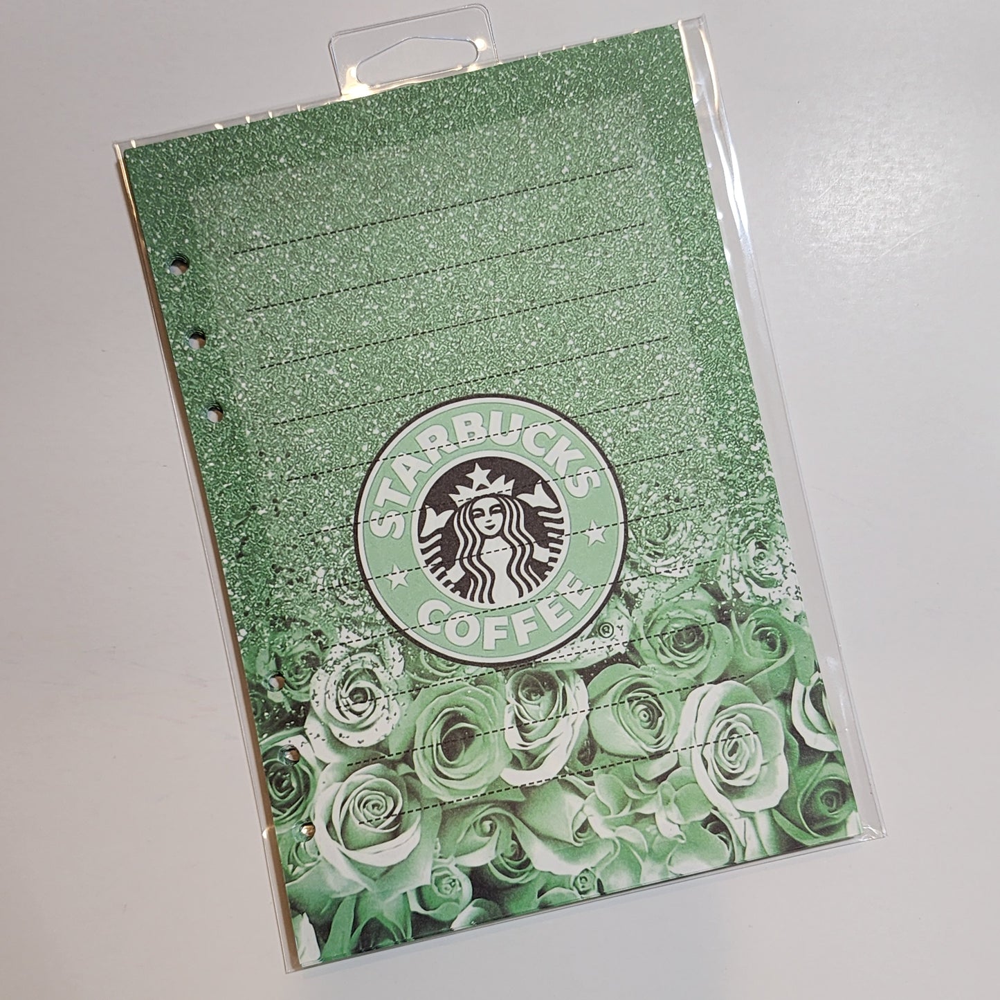 SBX Green Floral - A5 Refill Paper