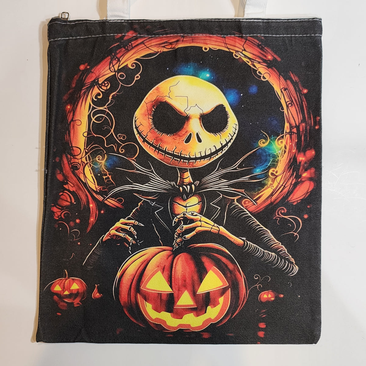 Pumpkin King - Canvas Tote Zipper Closure