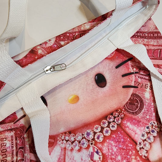 Glam HK - Canvas Tote Zipper Closure