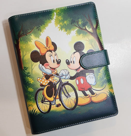 Mickey & Minnie Cycle Day - A5 Binder