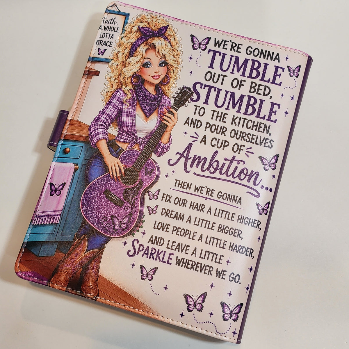 Dolly "Tumble Out of Bed" - A5 Binder