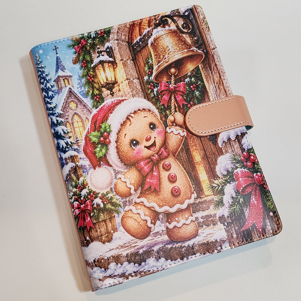 Gingerbread Church Bell - A5 Binder