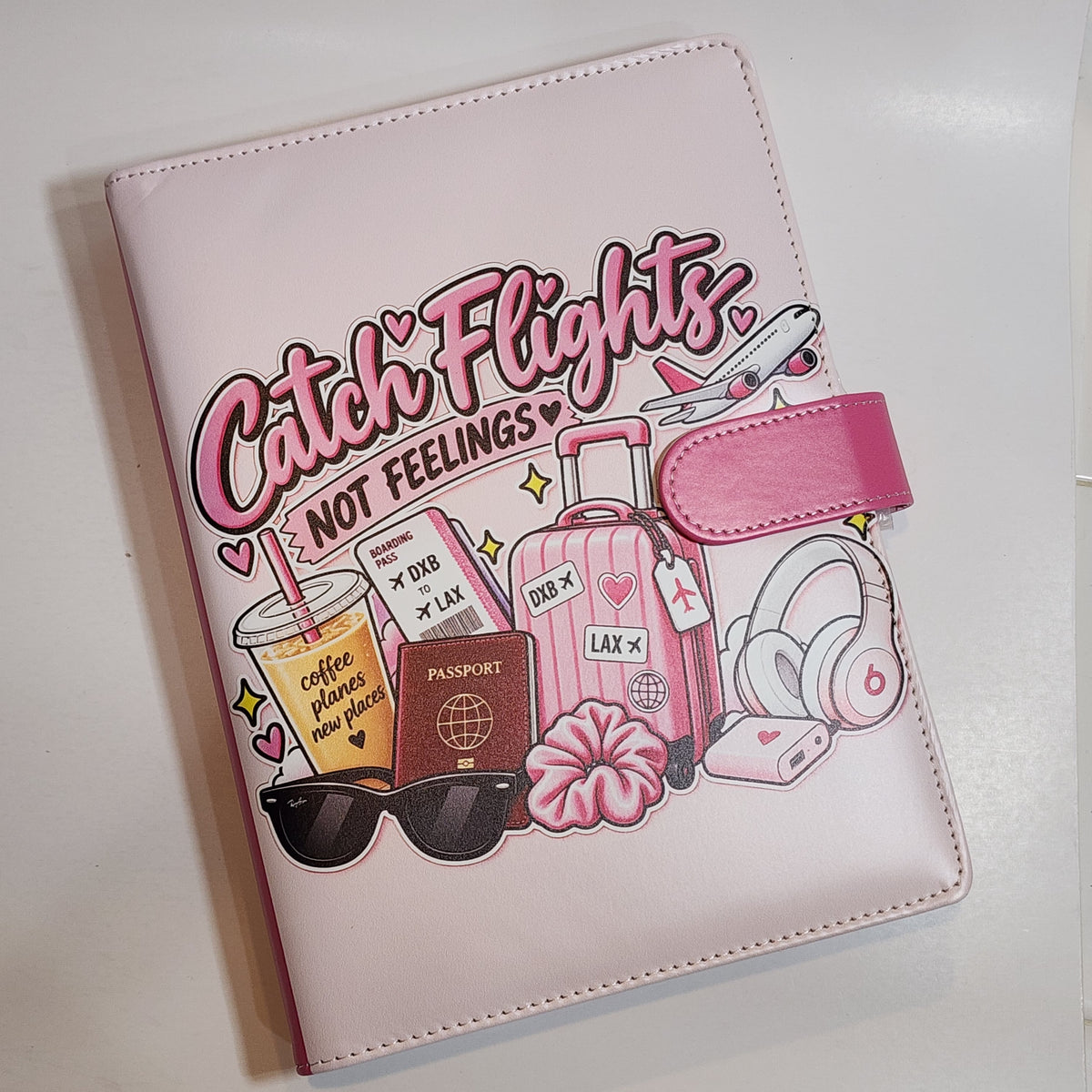 Catch Flights Not Feelings - A5 Binder