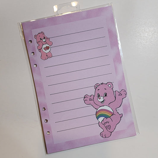 Love-a-Lot & Cheer Care Bears - A5 Refill Paper