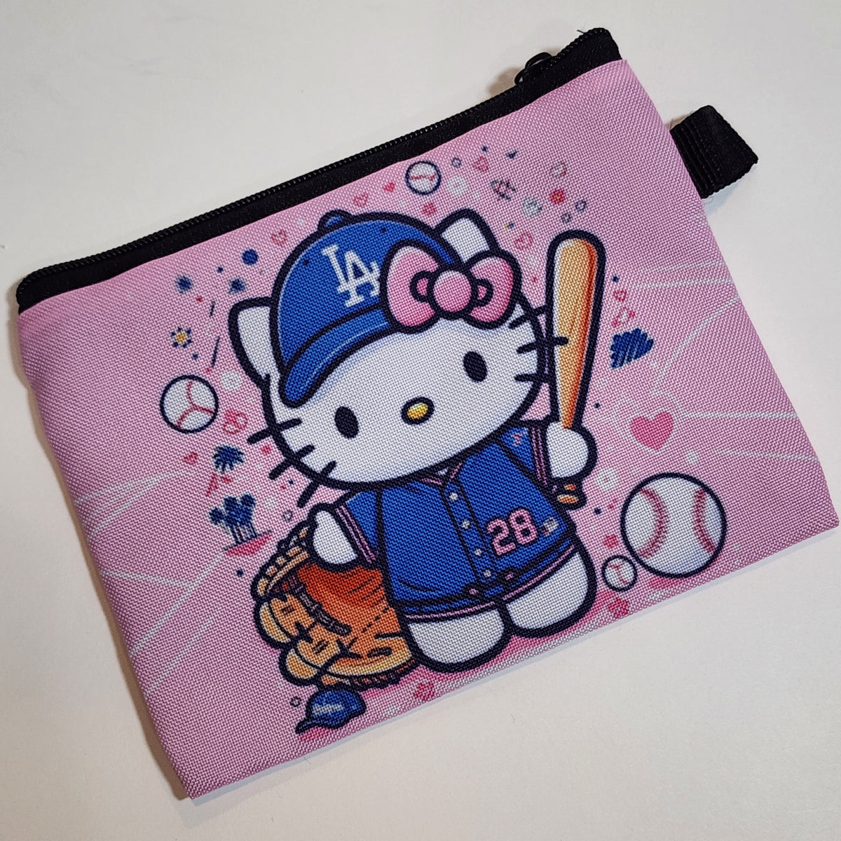 HK LA Pink Accessory Pouch