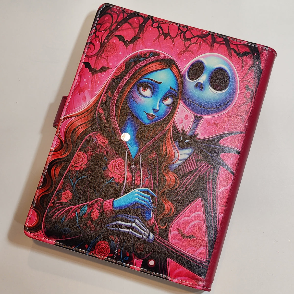 Jack & Sally Pink Roses - A5 Binder