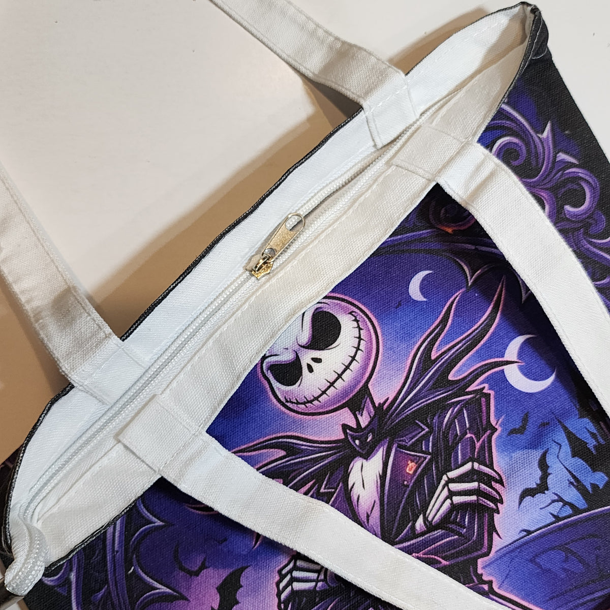 Jack's Stance 2 - Canvas Tote Zipper Closure