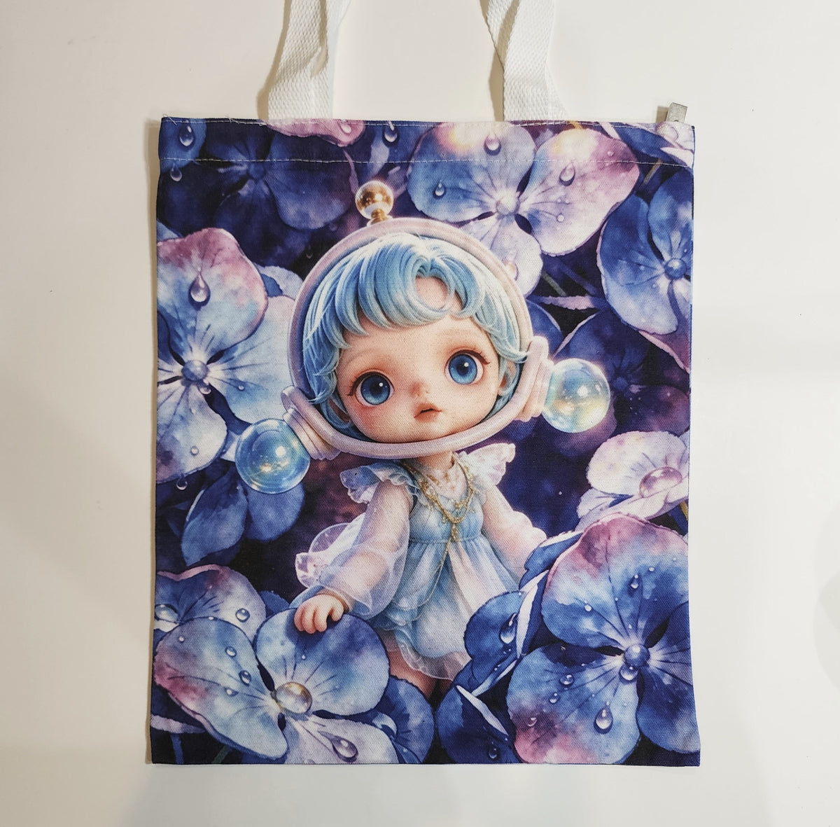 SP Pansies - Canvas Tote Zipper Closure