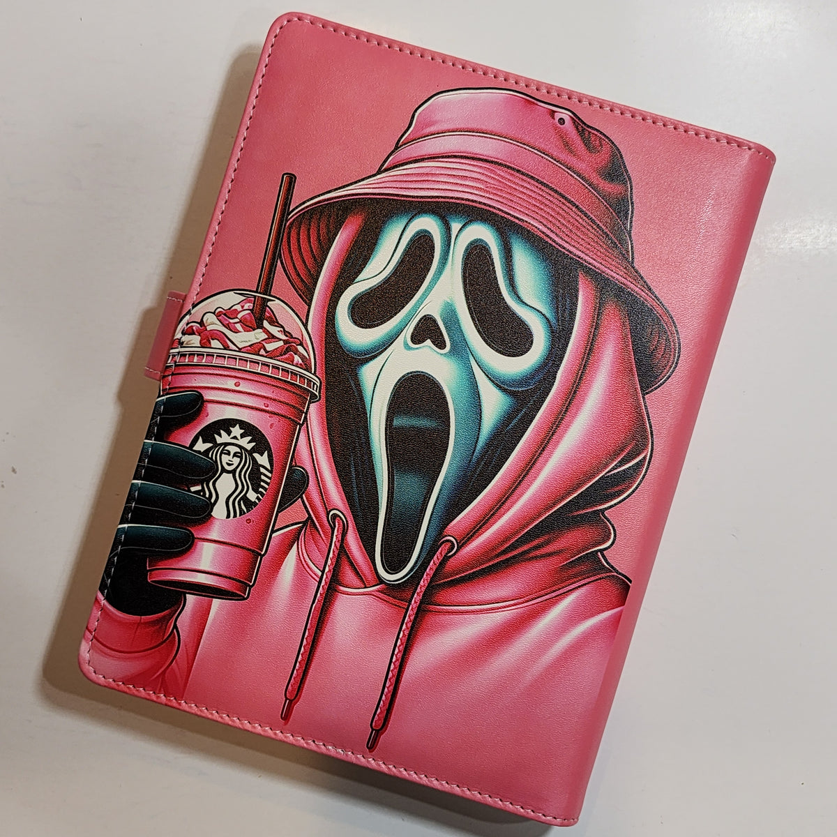 SBX Pink Ghost Face - A5 Binder