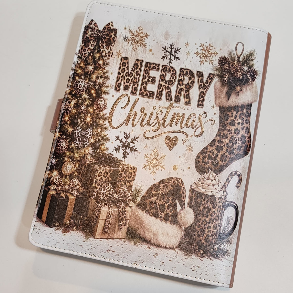 Merry Christmas Cougar Print - A5 Binder