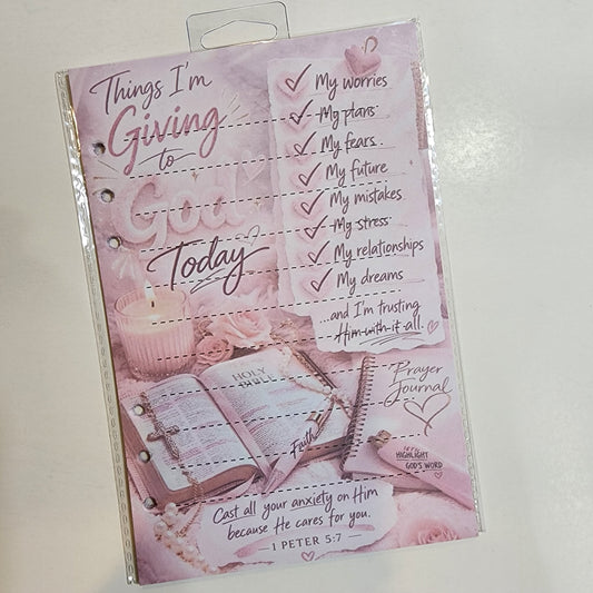 Things to Give to God - A5 Refill Paper
