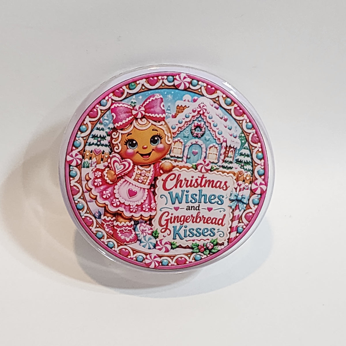 Christmas Wishes & Ginberbread Kisses Magnetic Phone Holder