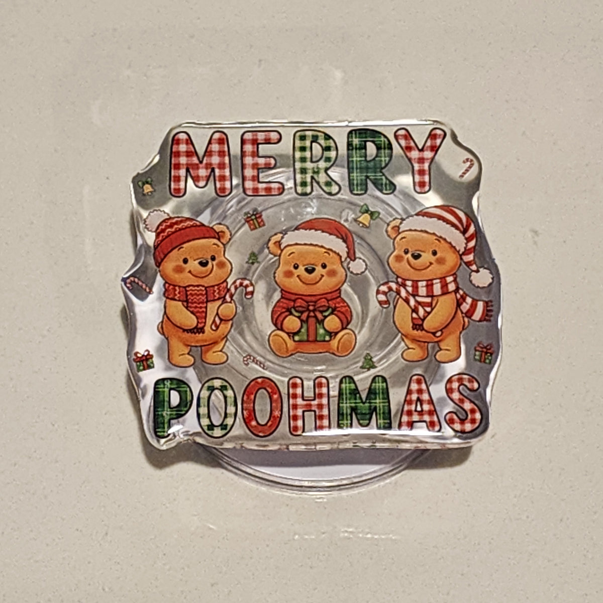 Merry Poohmas Magnetic Phone Holder