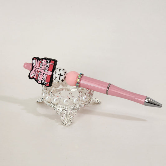 Girl Read Your Bible Beaded Pen
