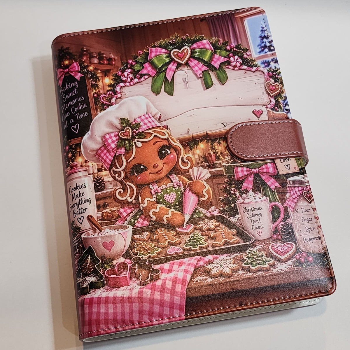 Gingerbread Girl Baking - A5 Binder