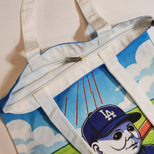 L.A. Michael Myers 2 - Canvas Tote Zipper Closure