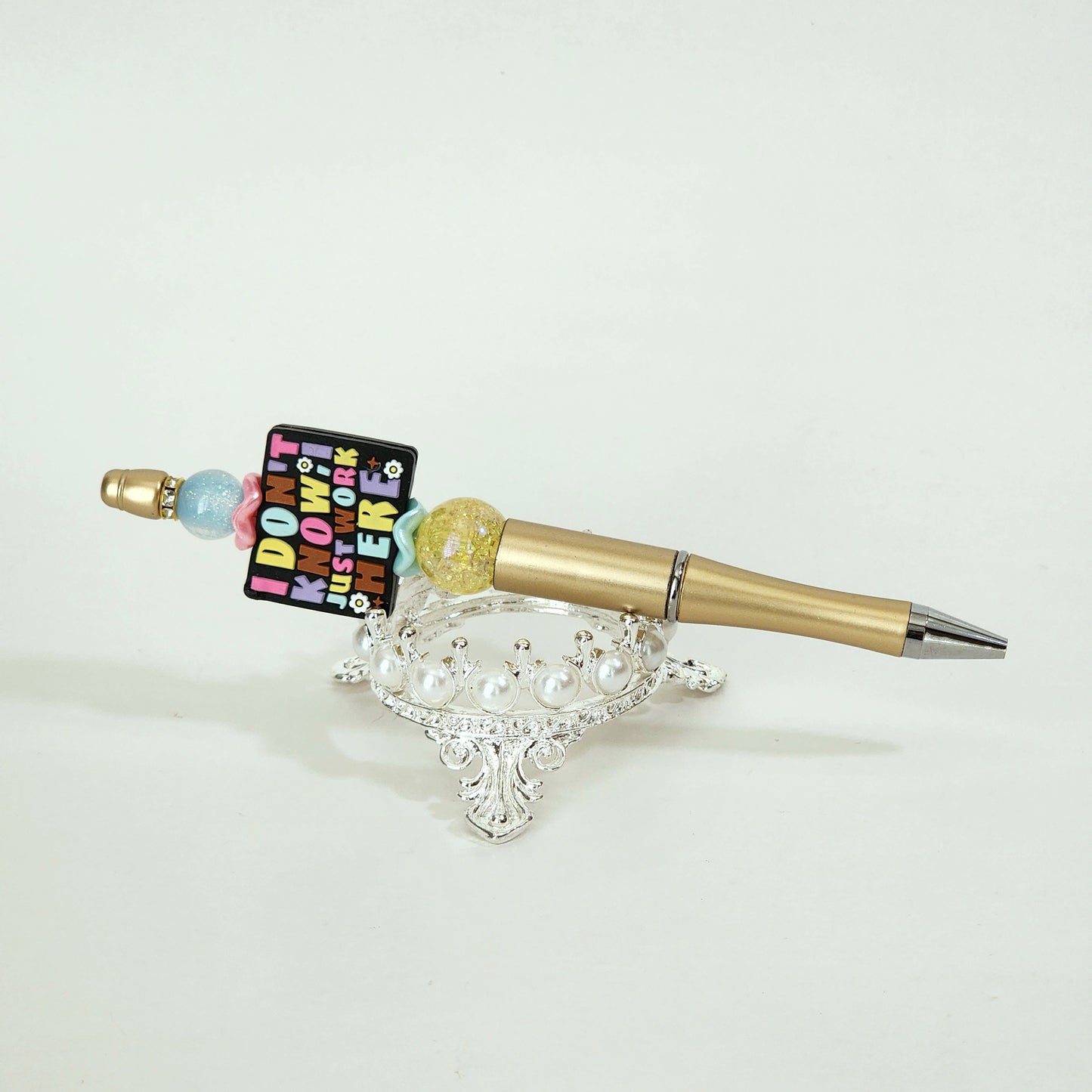 I Don't Know, I Just Work Here Beaded Pen
