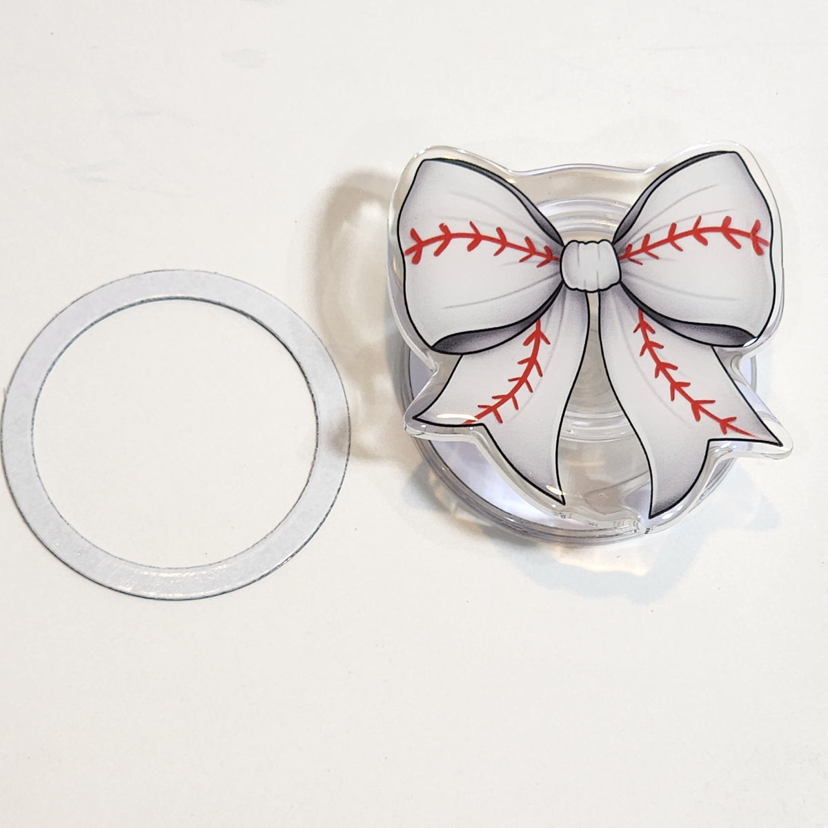 Baseball Bow Magnetic Phone Holder