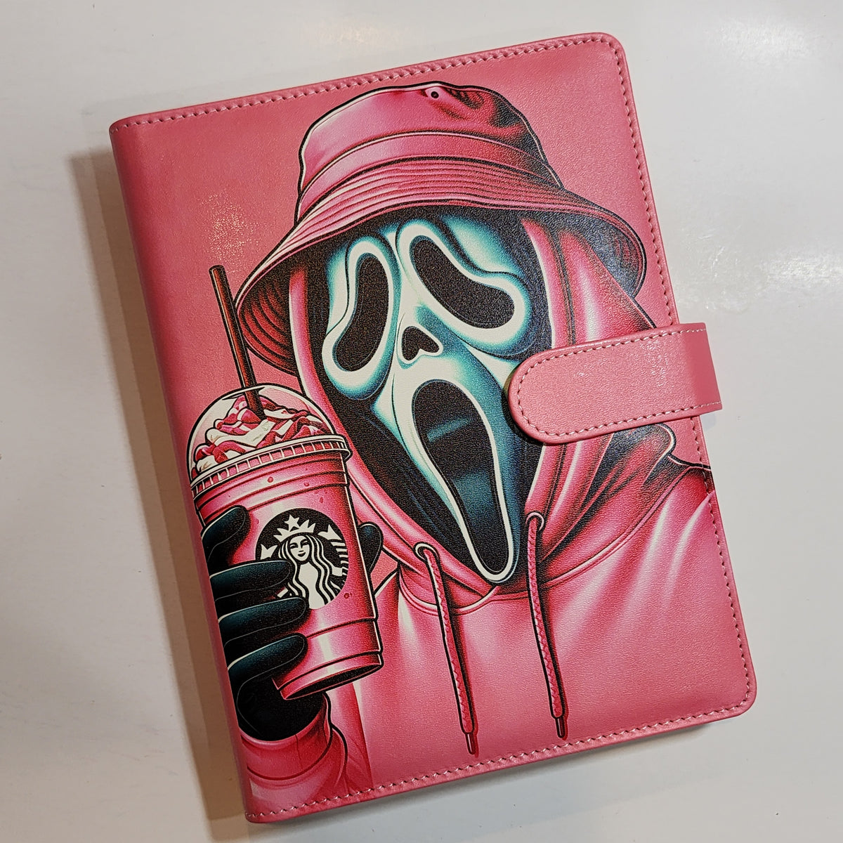 SBX Pink Ghost Face - A5 Binder