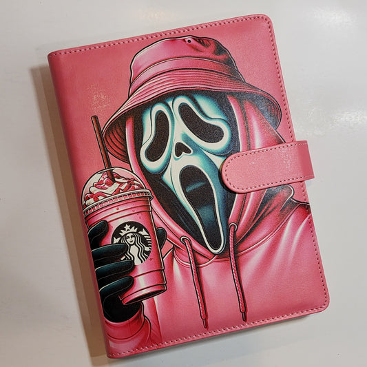 SBX Pink Ghost Face - A5 Binder