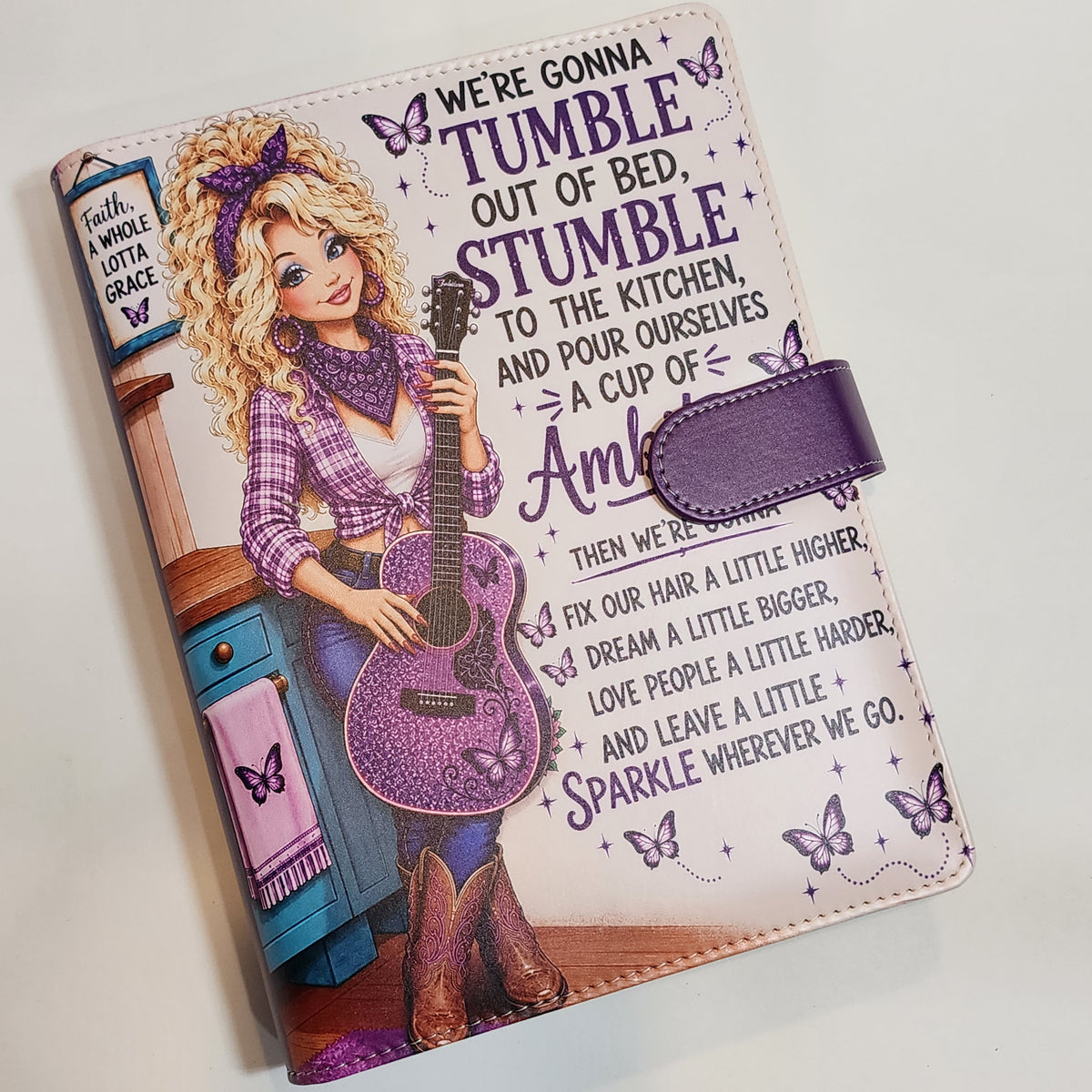 Dolly "Tumble Out of Bed" - A5 Binder