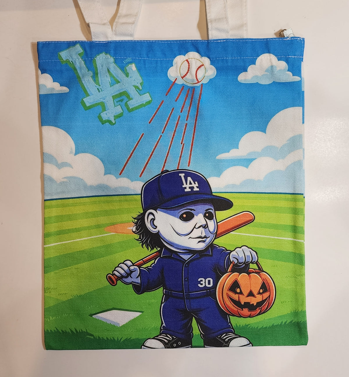 L.A. Michael Myers 2 - Canvas Tote Zipper Closure