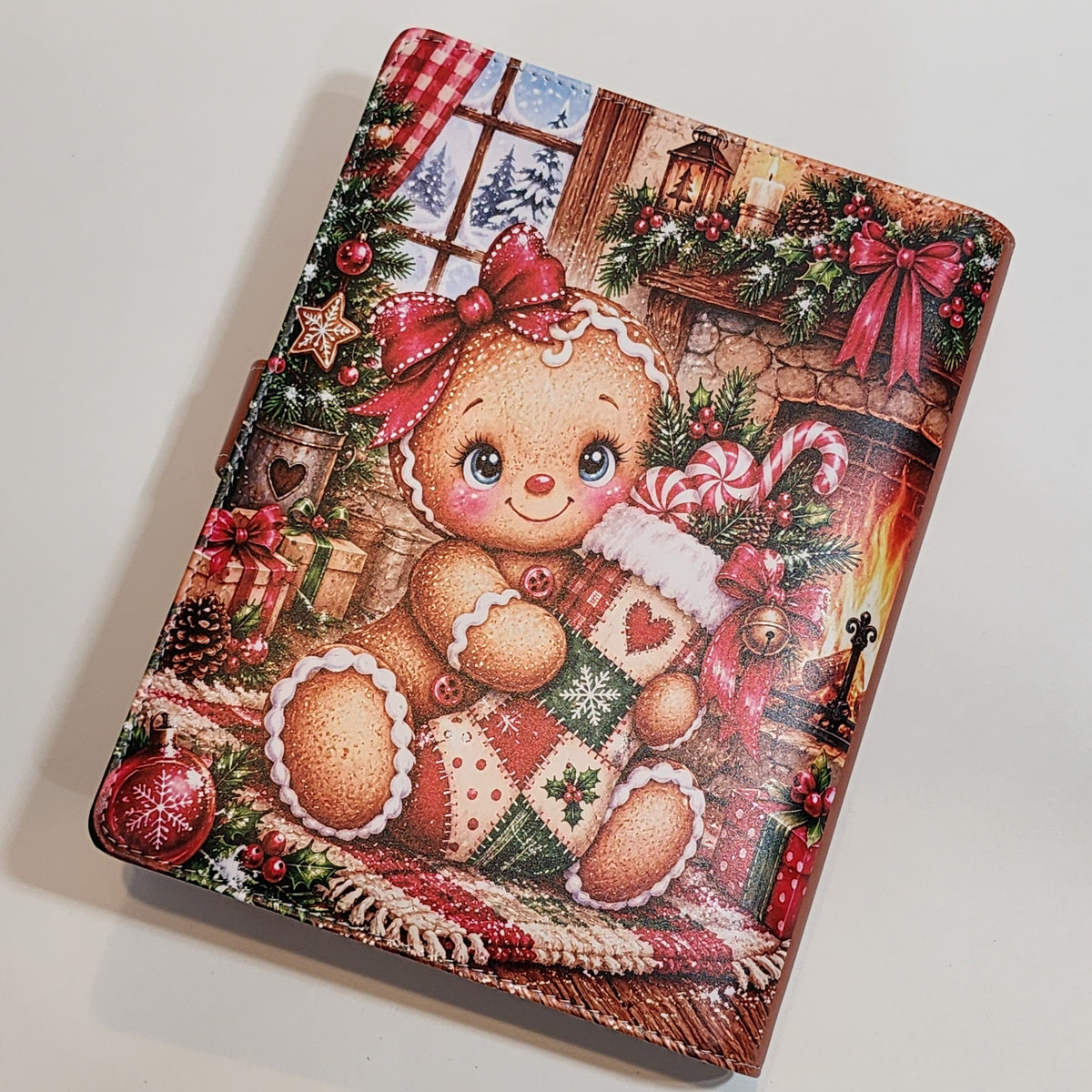 Gingerbread with Stocking - A5 Binder