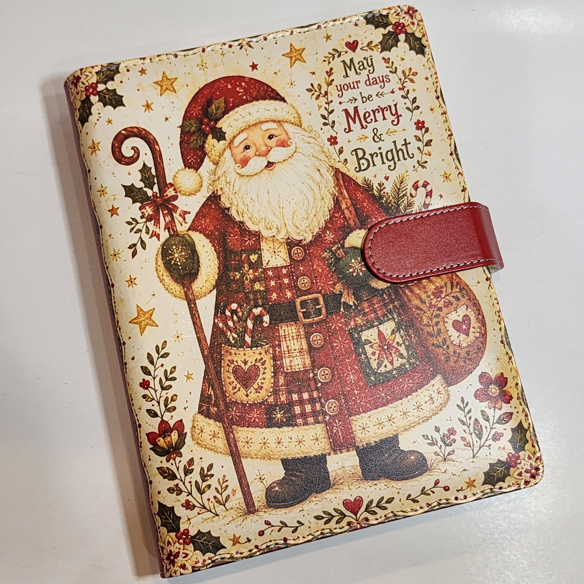 Folk Art Santa Claus - A5 Binder