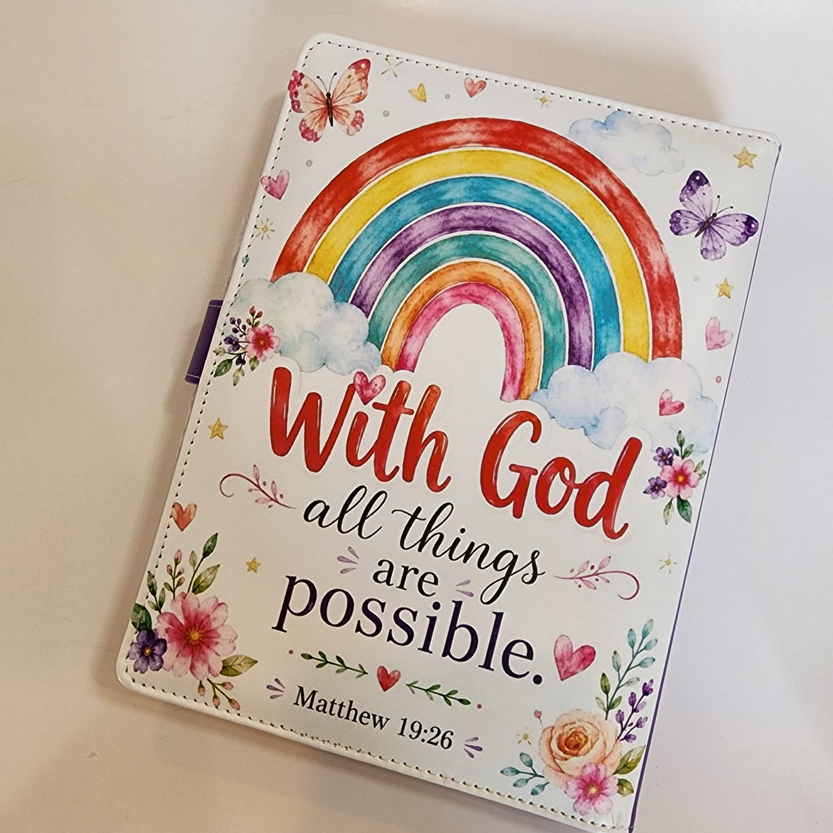 With God Matthew 19:26 - A5 Binder