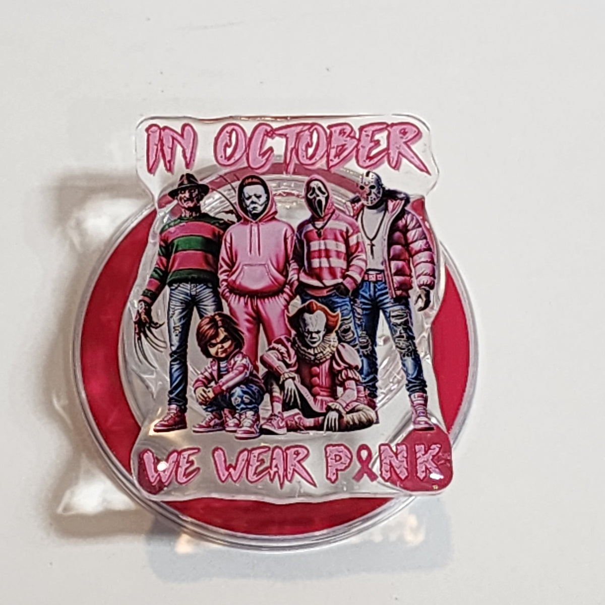 Horror Icons: We Wear Pink Magnetic Phone Holder