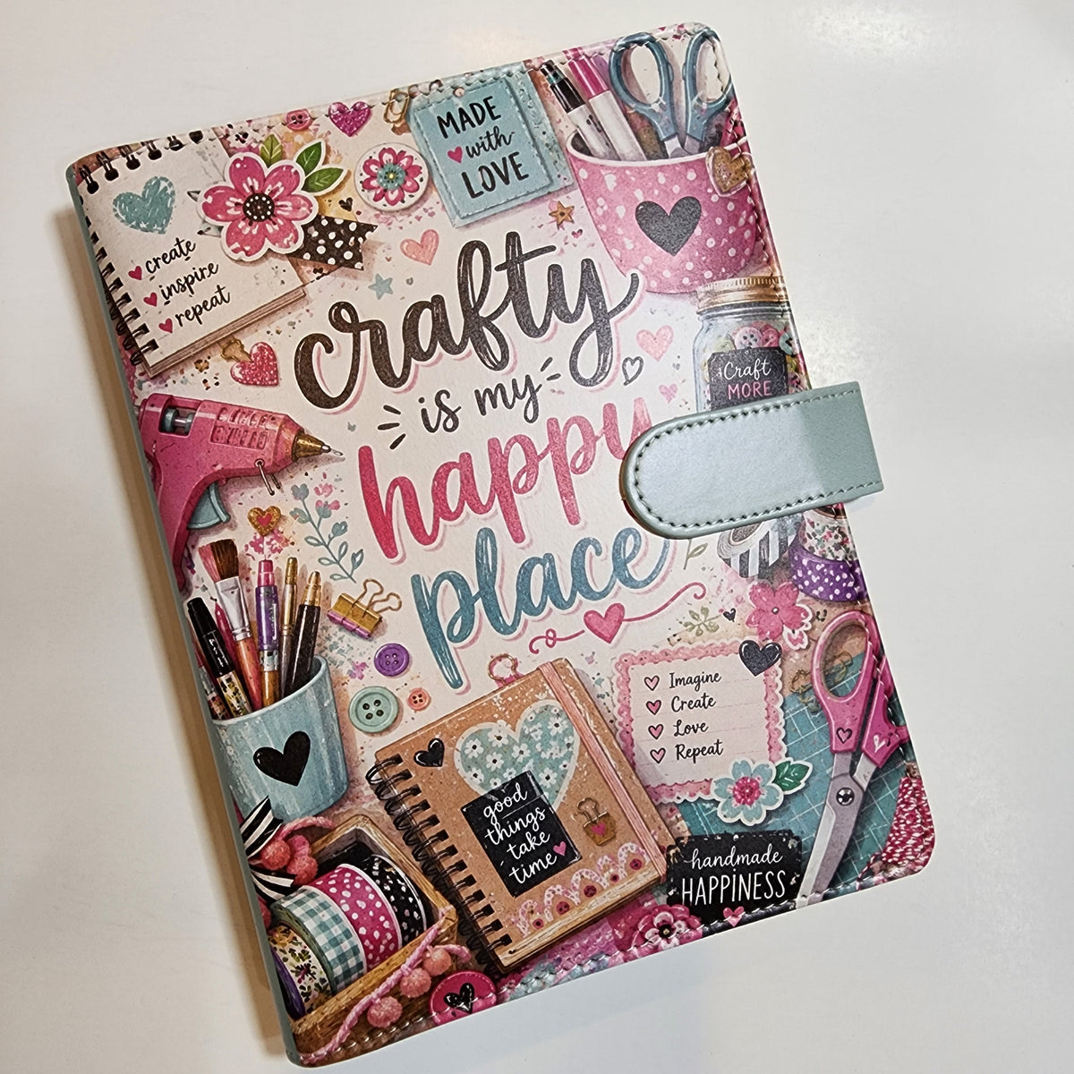 Crafty is My Happy Place - A5 Binder